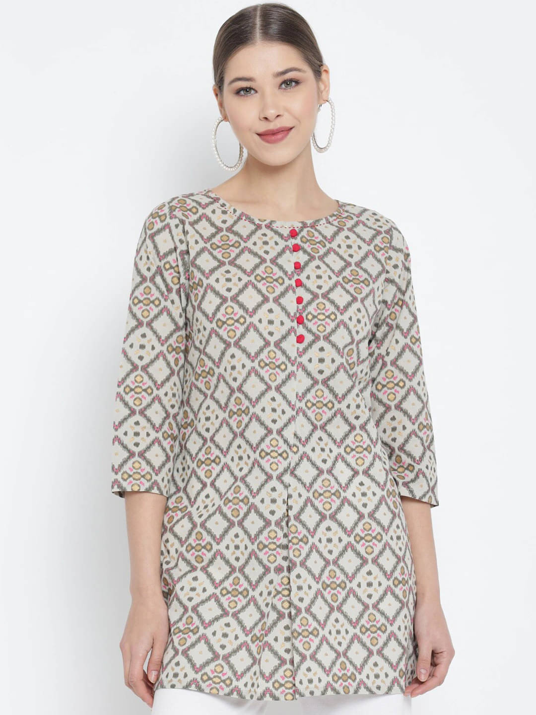 Cotton Short Kurti For Women (Pack of 1) Cotton Short Kurti For Women (Pack of 1)