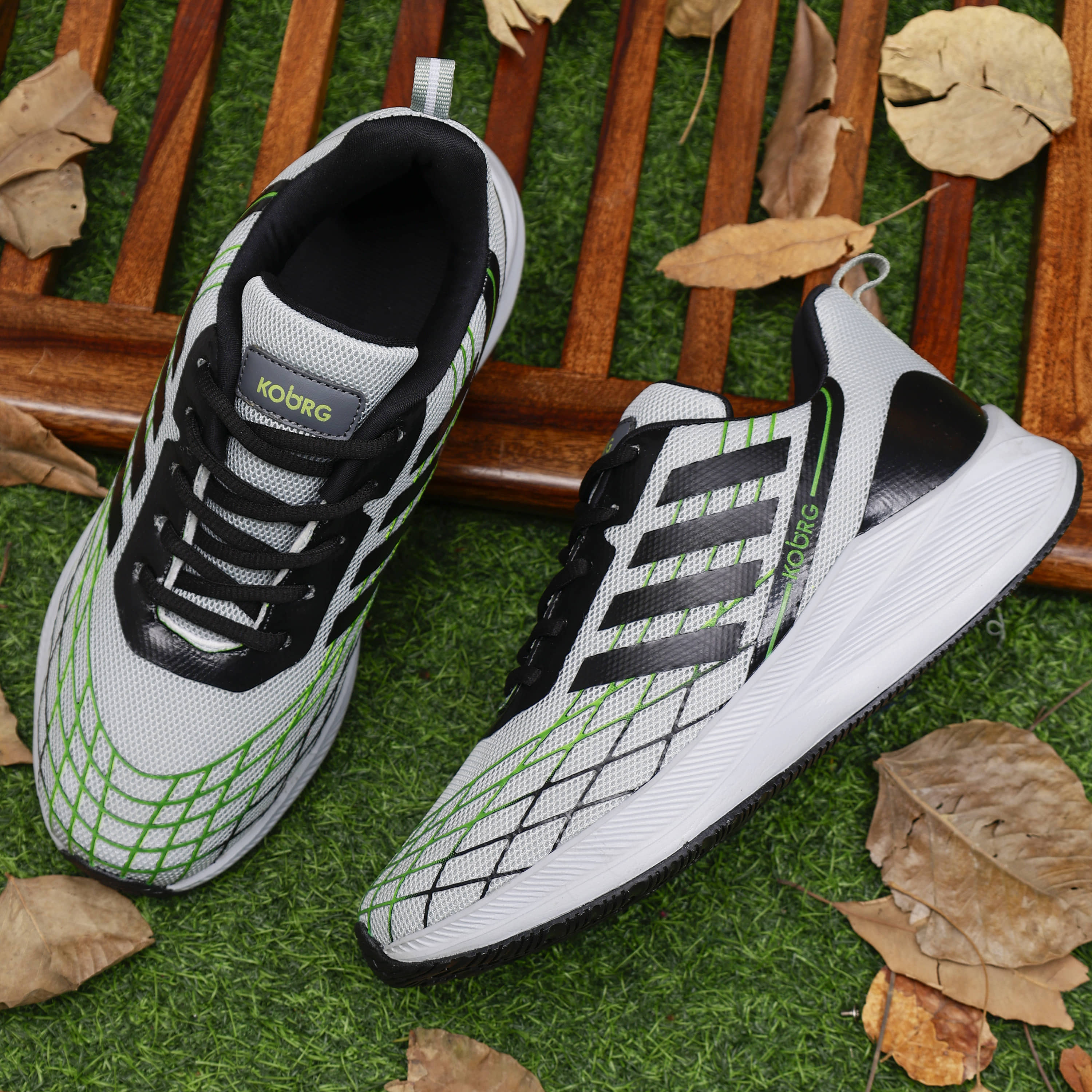 koburg Gray Men's Sports Running Shoes - Sports Shoes | Buy online on ZillyBuy