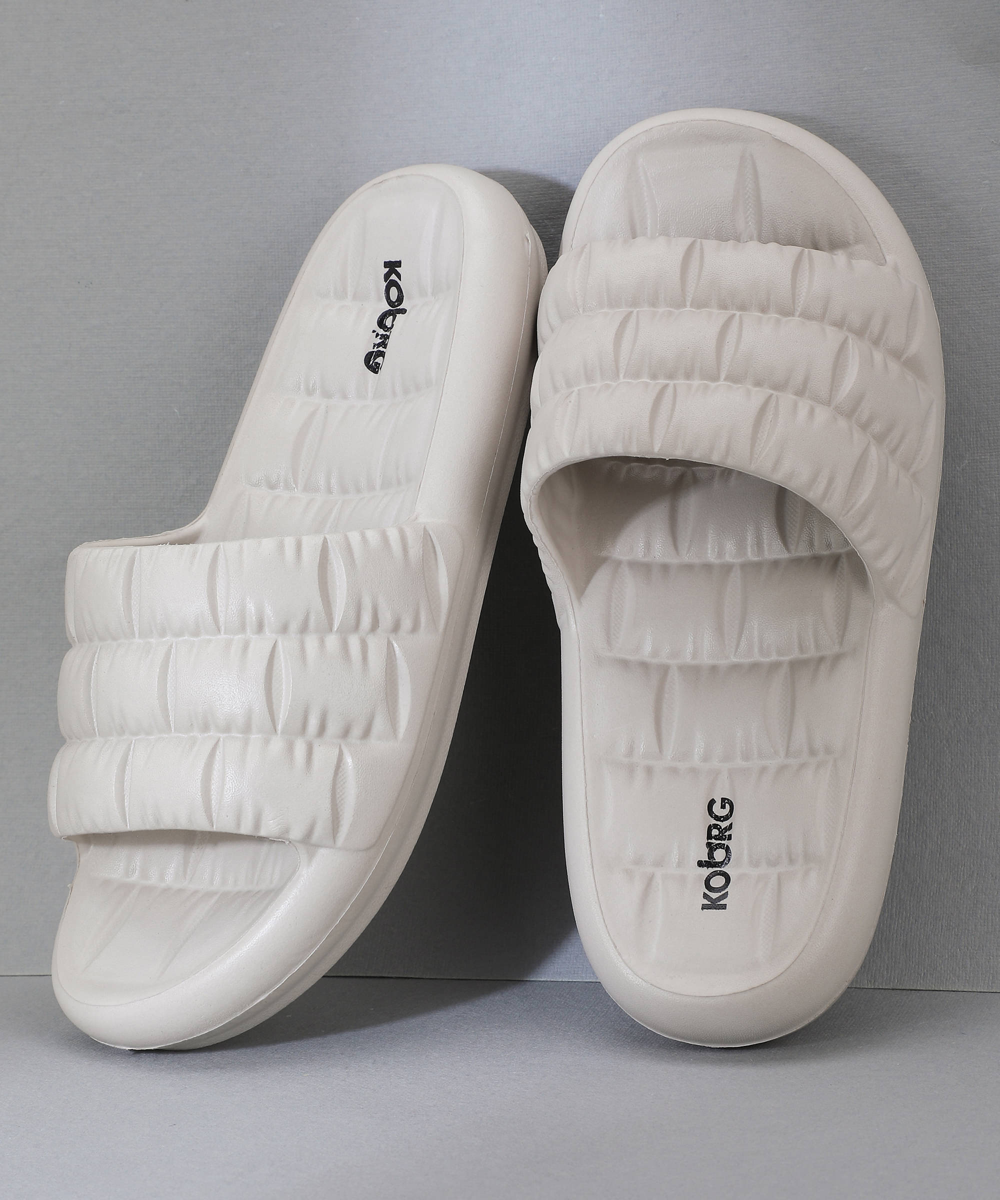     			koburg Off White Women's Slide Flip Flop