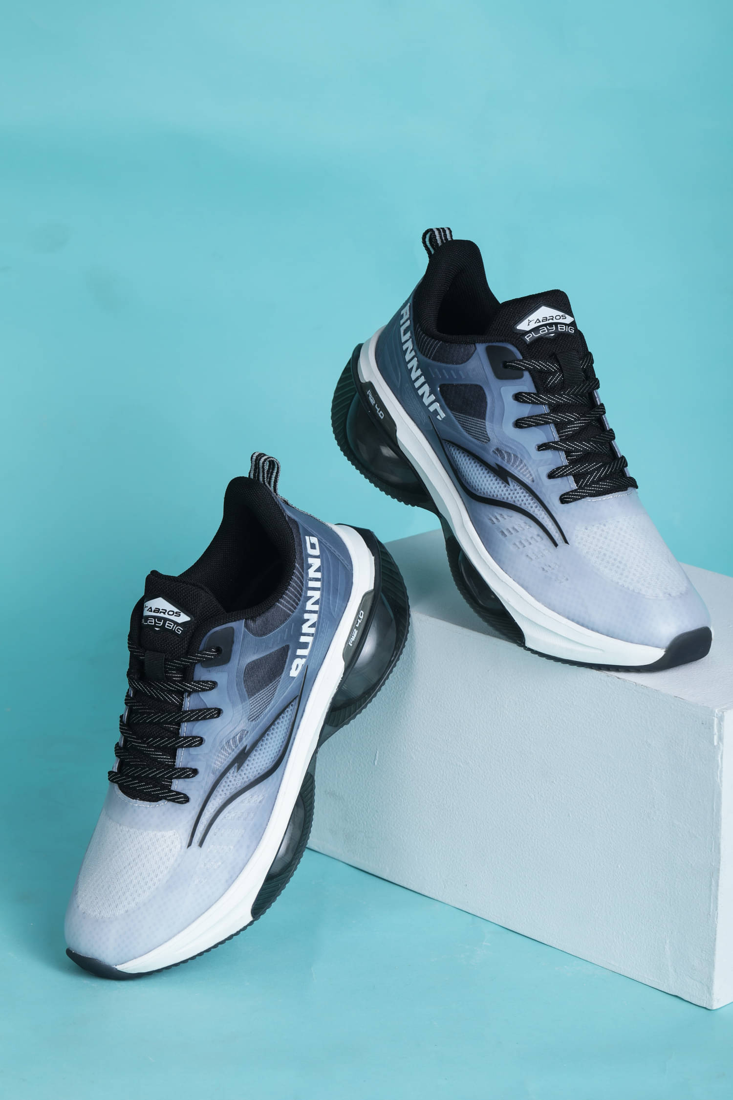     			Abros VALUE Navy Blue Men's Sports Running Shoes