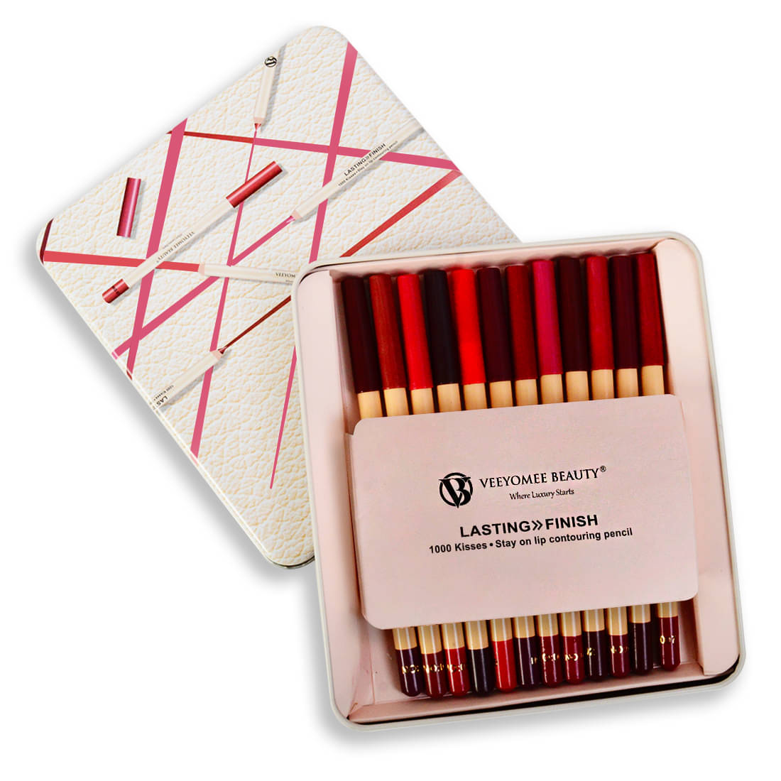 Adbeni Matte Bold 12pc Lip Liner Pencil Multicolor Kiss & Smudge Proof Dark Nude 12 Adbeni Matte Bold 12pc Lip Liner Pencil Multicolor Kiss & Smudge Proof Dark Nude 12