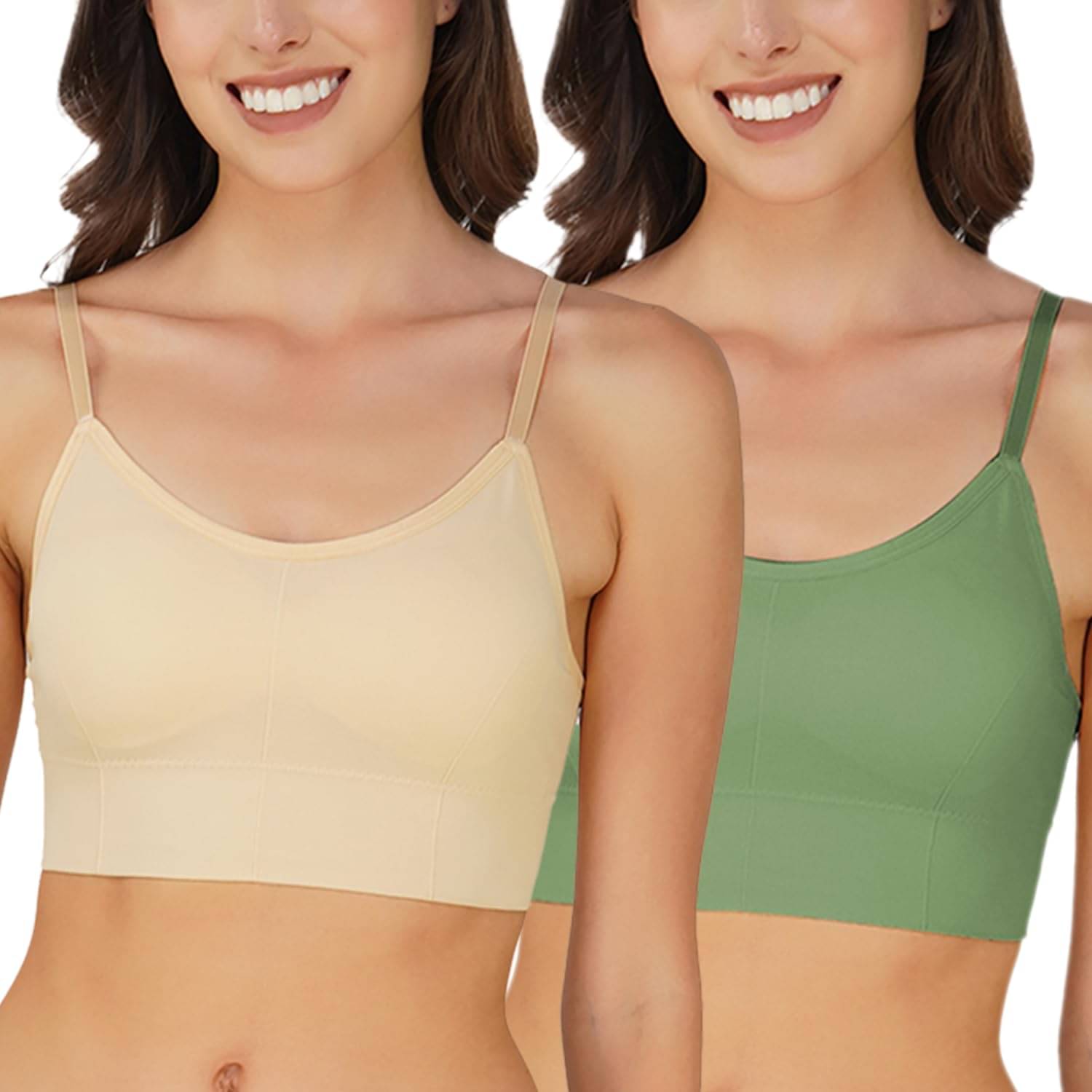 Arc de Shapes Pack of 2 Nylon Lightly Padded Teenage Bra For Women ( Multicolor9 ) Arc de Shapes Pack of 2 Nylon Lightly Padded Teenage Bra For Women ( Multicolor9 )