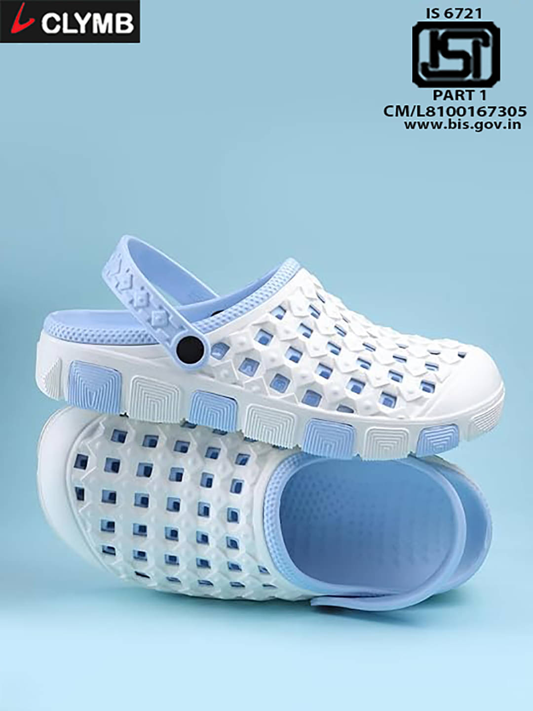     			Clymb - SkyBlue Men's Clogs