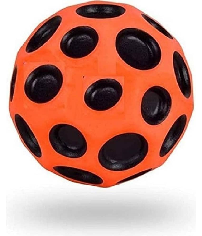DENFE Moon Ball Pack of 1 – High Bounce Rubber Ball for Outdoor Fun, 7 cm Diameter, Durable Multicolor Design for Kids & Adults, Perfect for Baseball, Catch, and Recreation - Toys and Games | Buy online on ZillyBuy