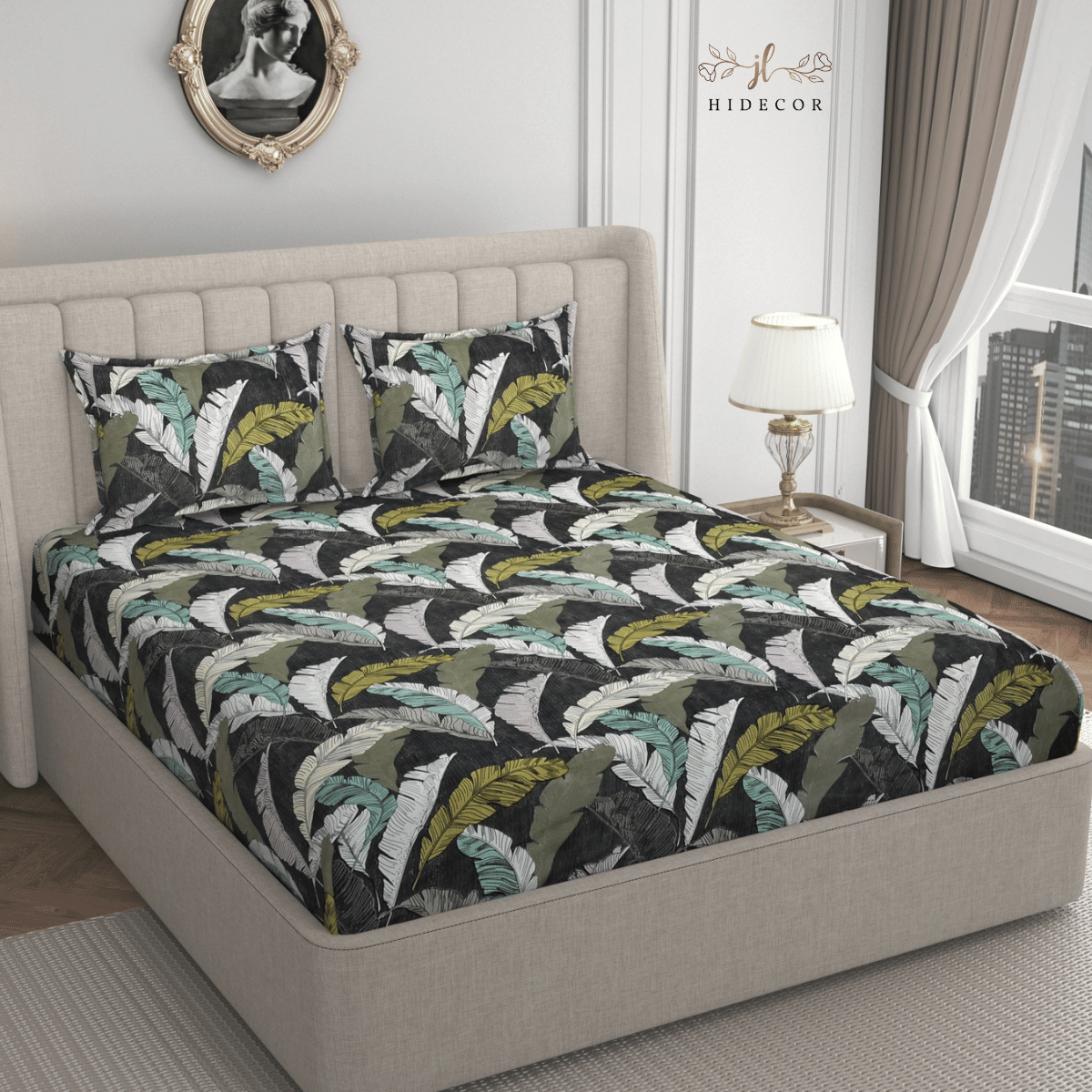 HIDECOR Microfiber 1 Double King Bedsheet with 2 Pillow Covers ( Gray ) HIDECOR Microfiber 1 Double King Bedsheet with 2 Pillow Covers ( Gray )
