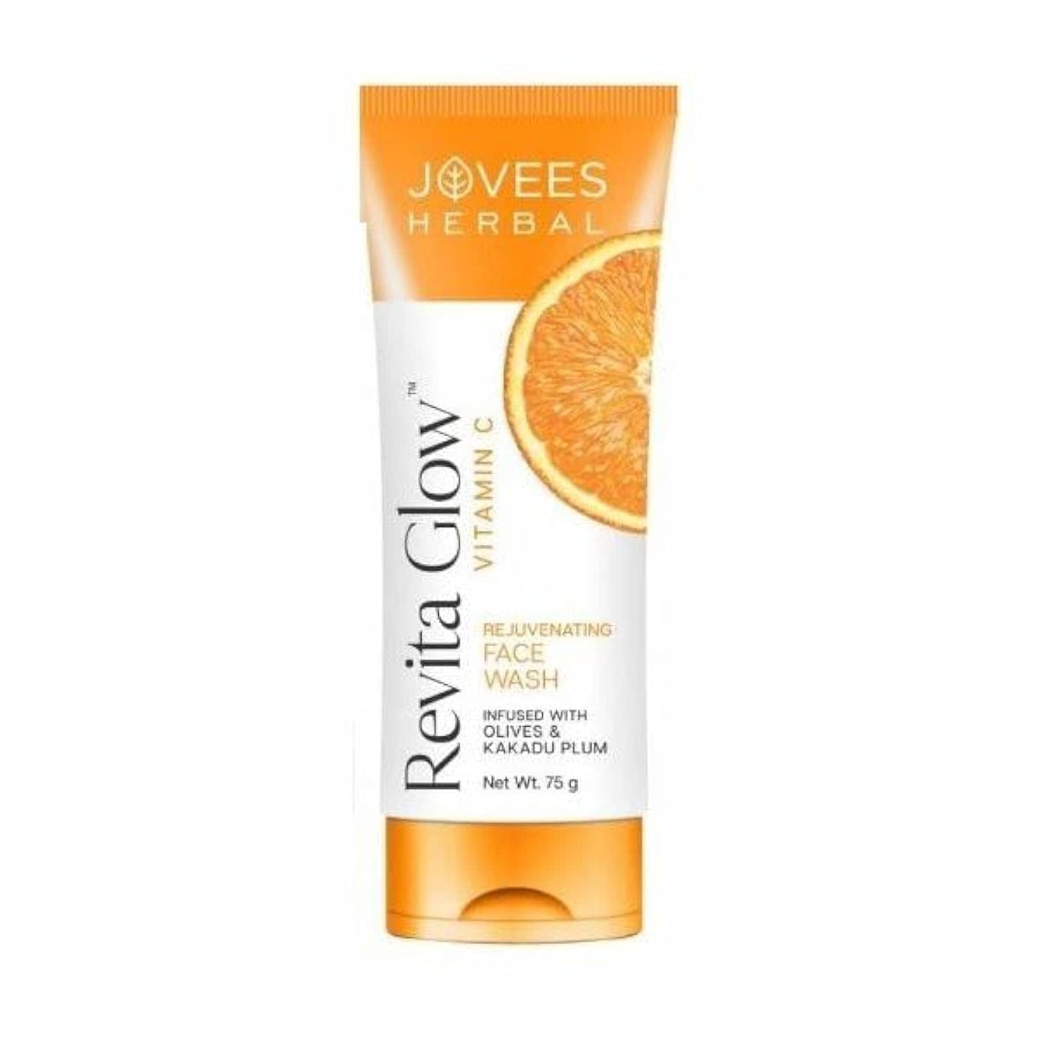 Jovees Herbal Revita Glow Vitamin C Face Wash For Skin Brightening & Hydrates Skin 75g (Pack of 1)