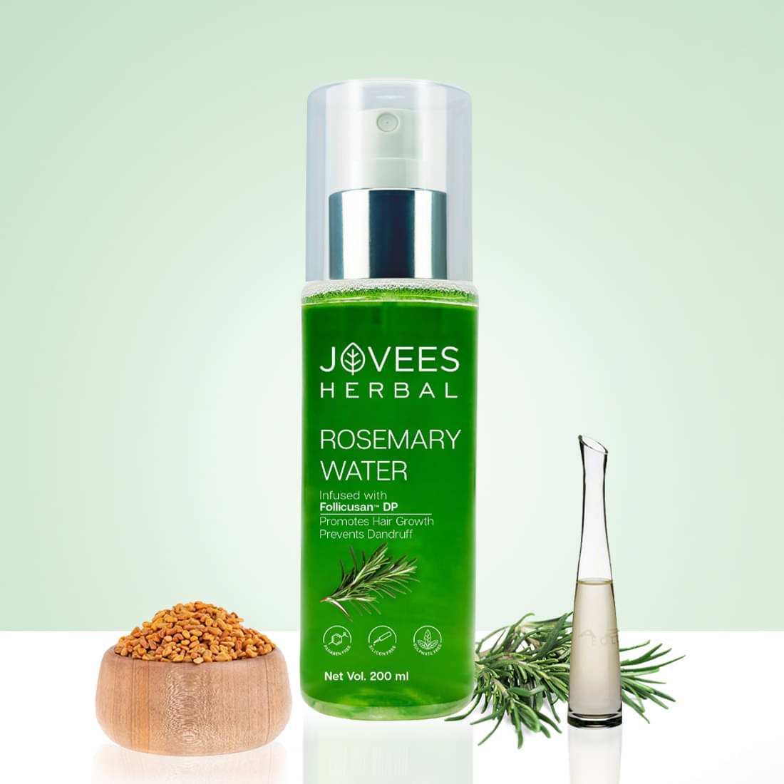 Jovees Herbal Rosemary Water Hair Spray with Follicusan DP For Hair Growth, 200ml (Pack of 1) Jovees Herbal Rosemary Water Hair Spray with Follicusan DP For Hair Growth, 200ml (Pack of 1)