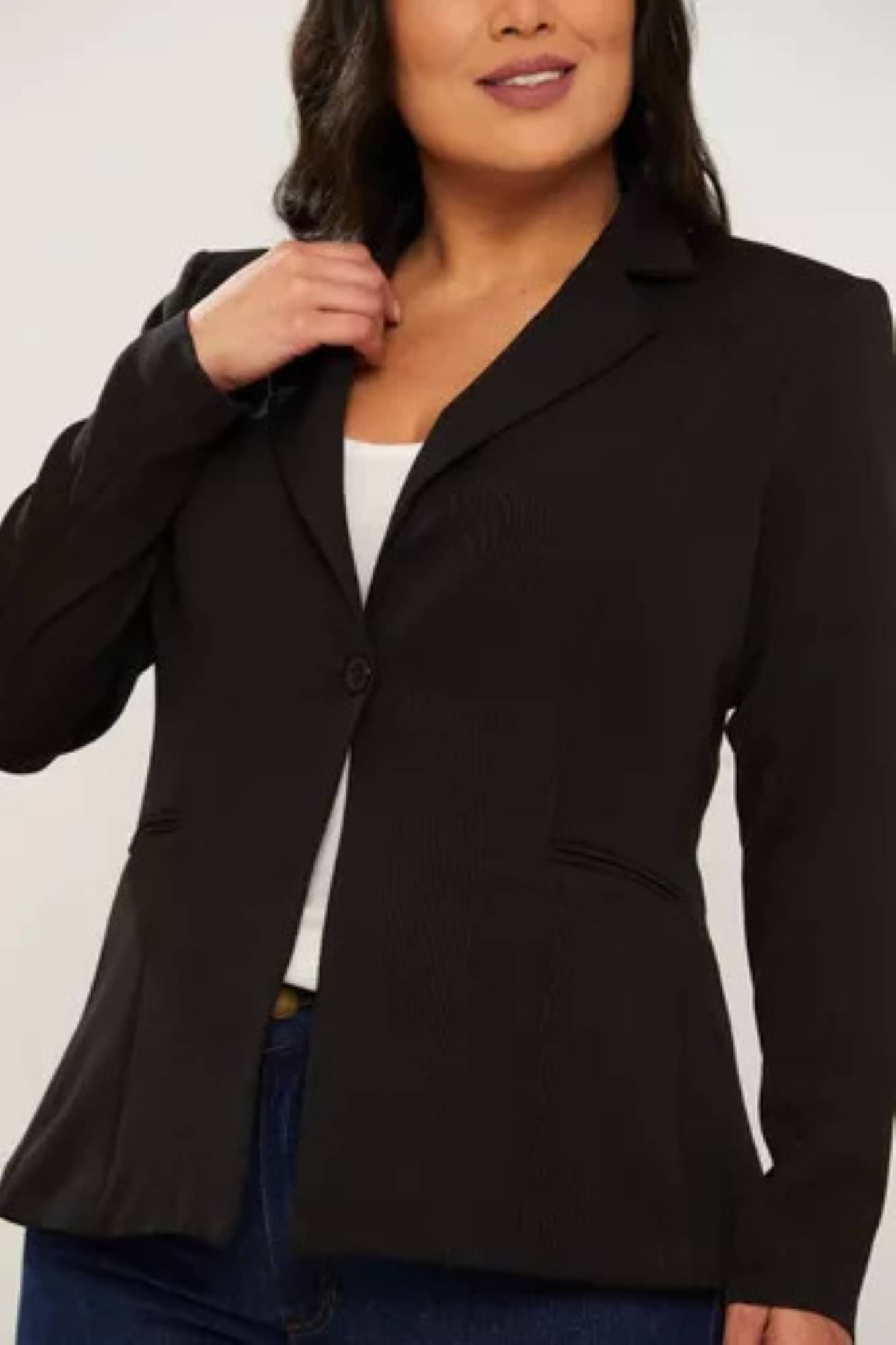     			MAYKR - Cotton Blend Black Blazers Pack of 1