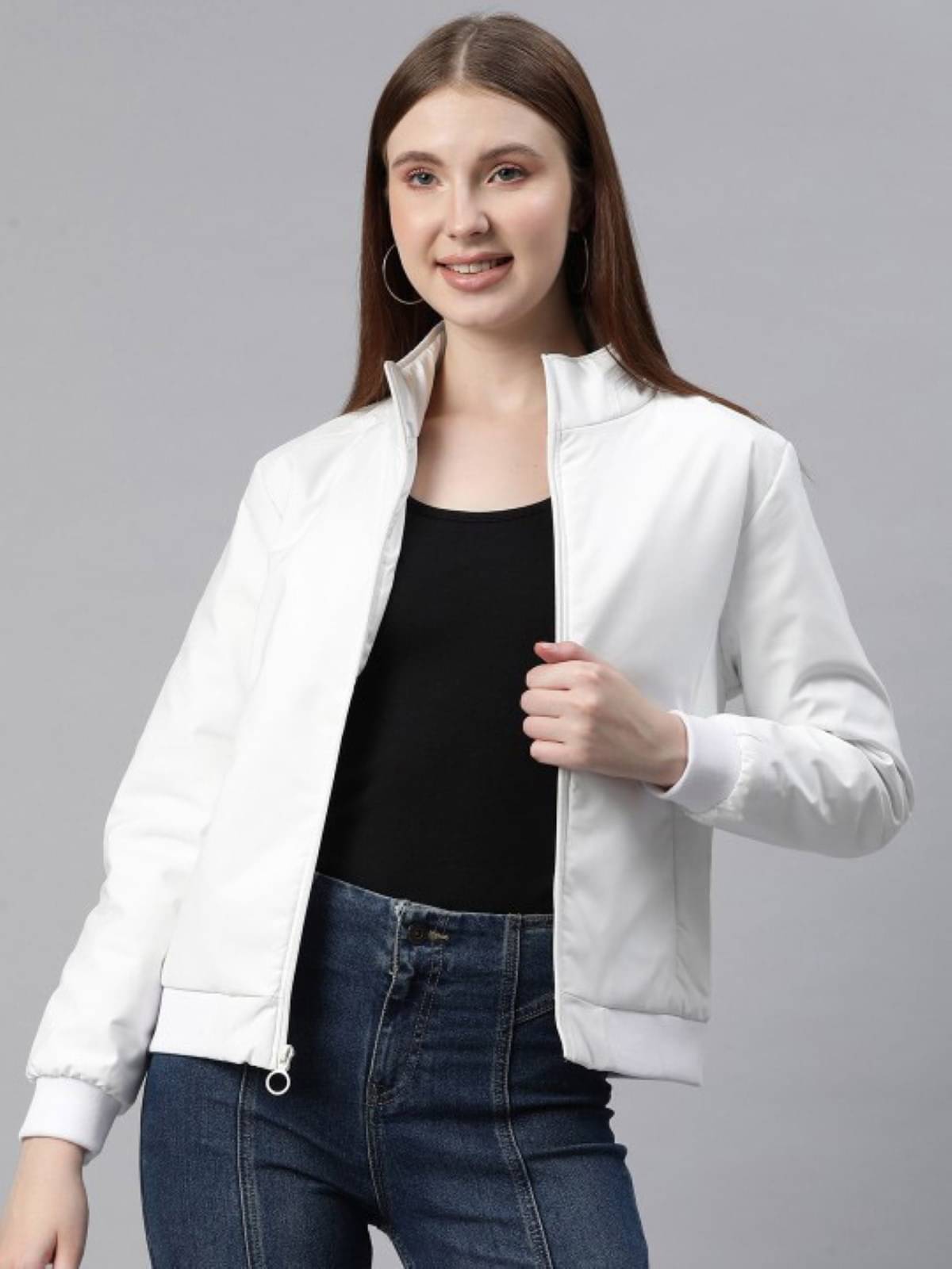 MAYKR - Polyester White Jackets Pack of 1 MAYKR - Polyester White Jackets Pack of 1