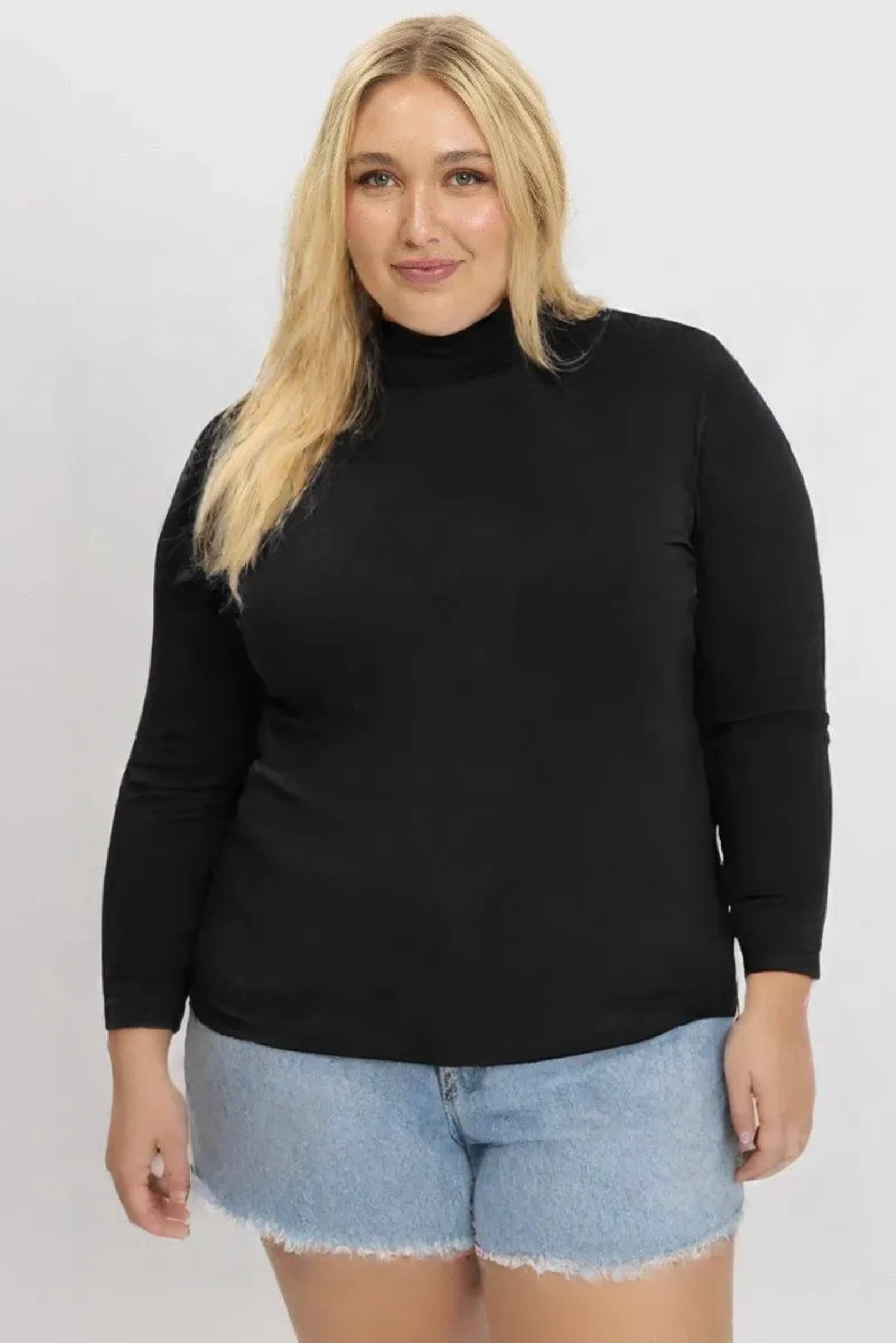 MAYKR Woollen High Neck Women's Pullovers - Black ( Single ) MAYKR Woollen High Neck Women's Pullovers - Black ( Single )