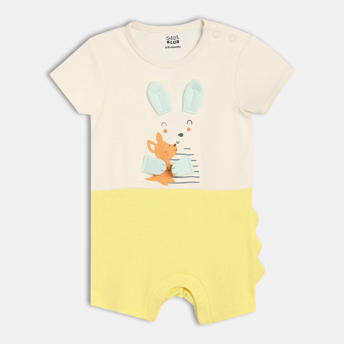 MINI KLUB Pack of 2 Baby Boys Cotton Rompers ( Multicolor ) MINI KLUB Pack of 2 Baby Boys Cotton Rompers ( Multicolor )