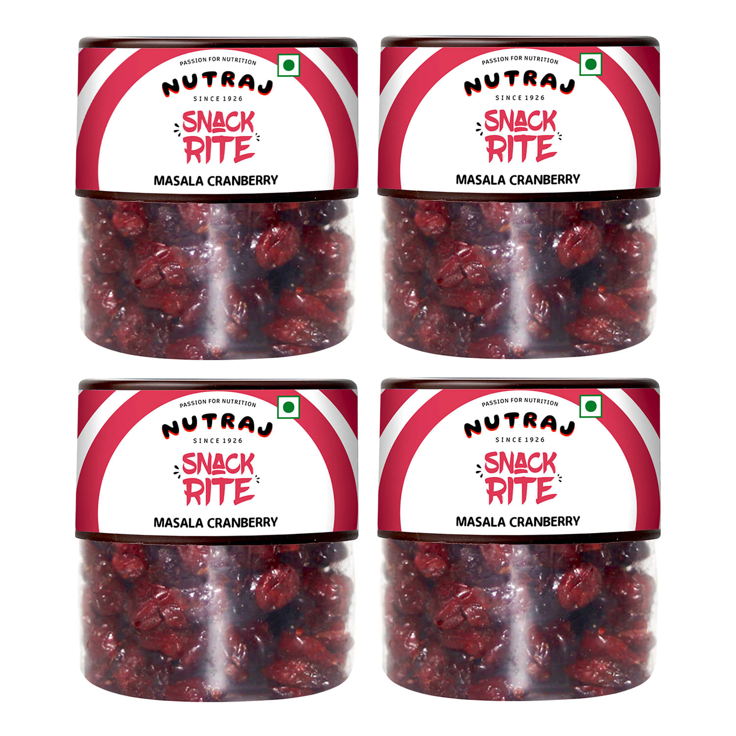 Nutraj Cranberry Masala Cranberry 100g Jar Pack of 4 Nutraj Cranberry Masala Cranberry 100g Jar Pack of 4