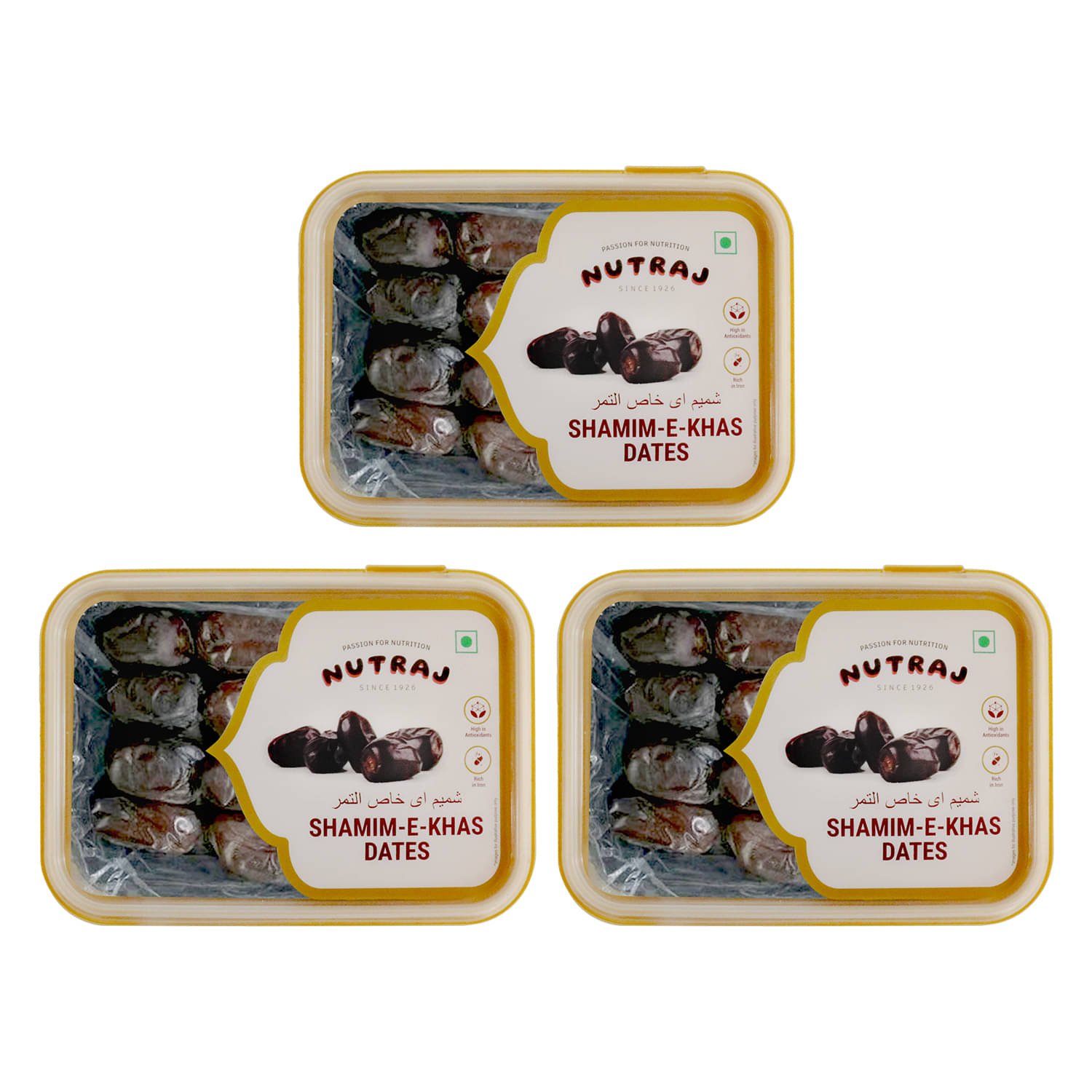 Nutraj Dates (Khajoor) Shamim-E-Khas Dates 1.2kg Pack of 3 Nutraj Dates (Khajoor) Shamim-E-Khas Dates 1.2kg Pack of 3