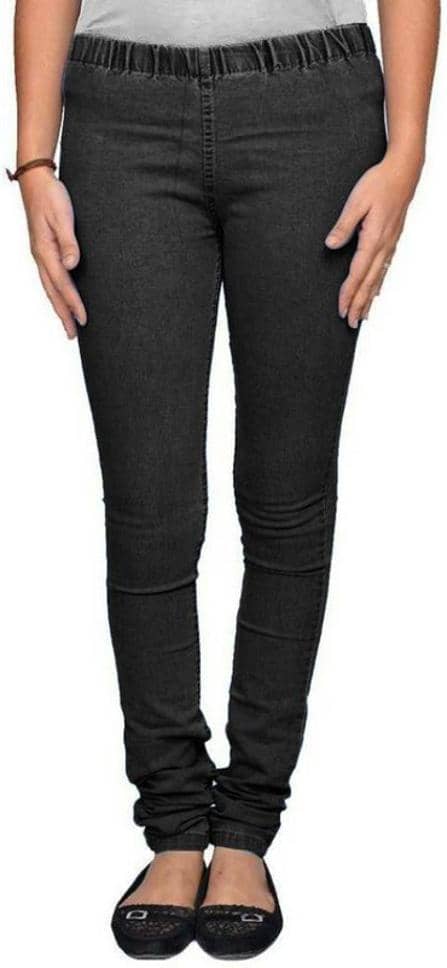 OuterWear - Black Denim Slim Fit Women's Jeans ( Pack of 1 ) - Jeans | Buy online on ZillyBuy