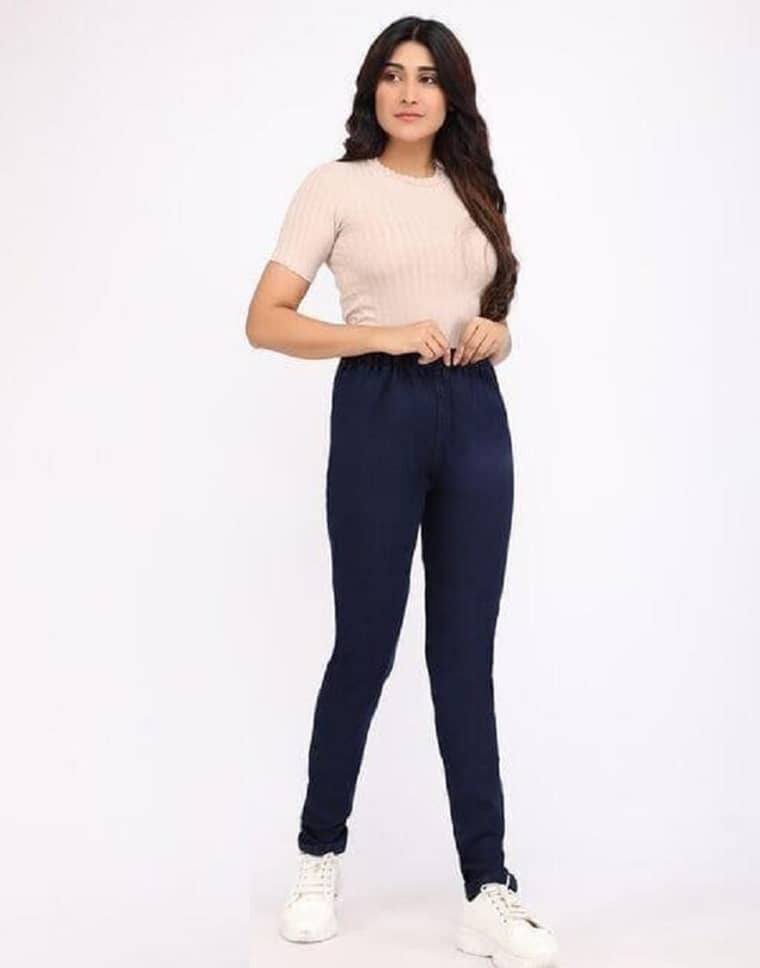 OuterWear - Dark Blue Denim Regular Fit Women's Jeans ( Pack of 1 ) - Jeans | Buy online on ZillyBuy
