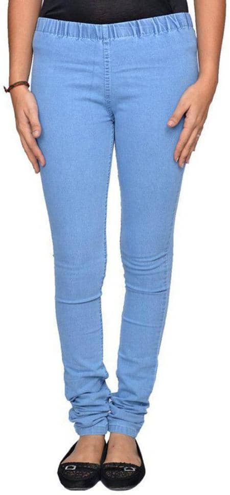 OuterWear - Light Blue Denim Slim Fit Women's Jeans ( Pack of 1 ) - Jeans | Buy online on ZillyBuy