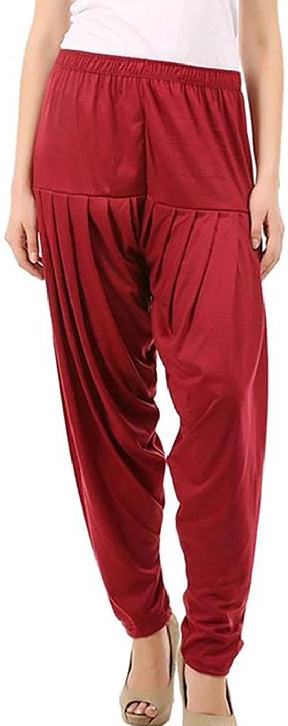     			OuterWear Pack of 1 Viscose Women's Patiala ( Red )