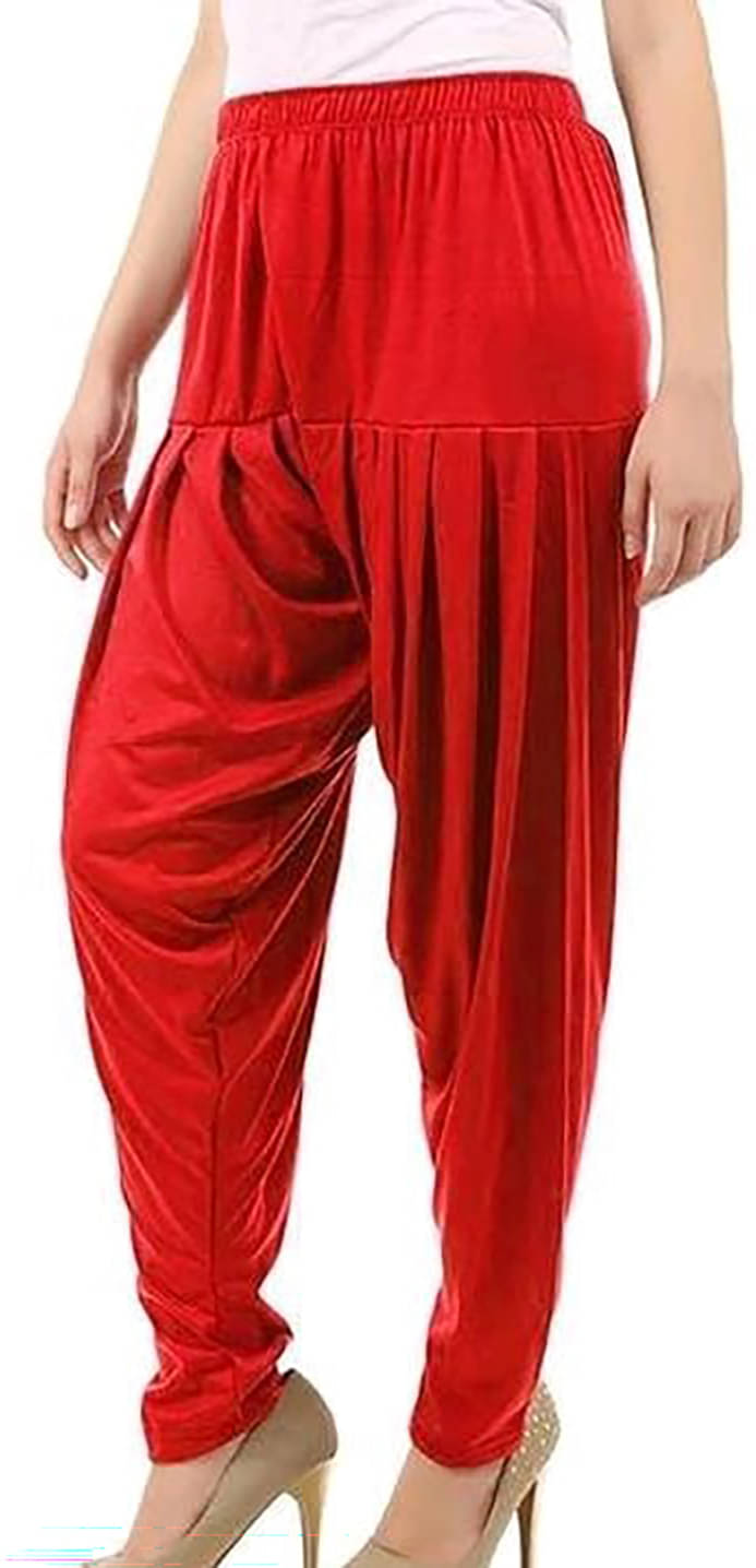     			OuterWear Pack of 1 Viscose Women's Patiala ( Red )