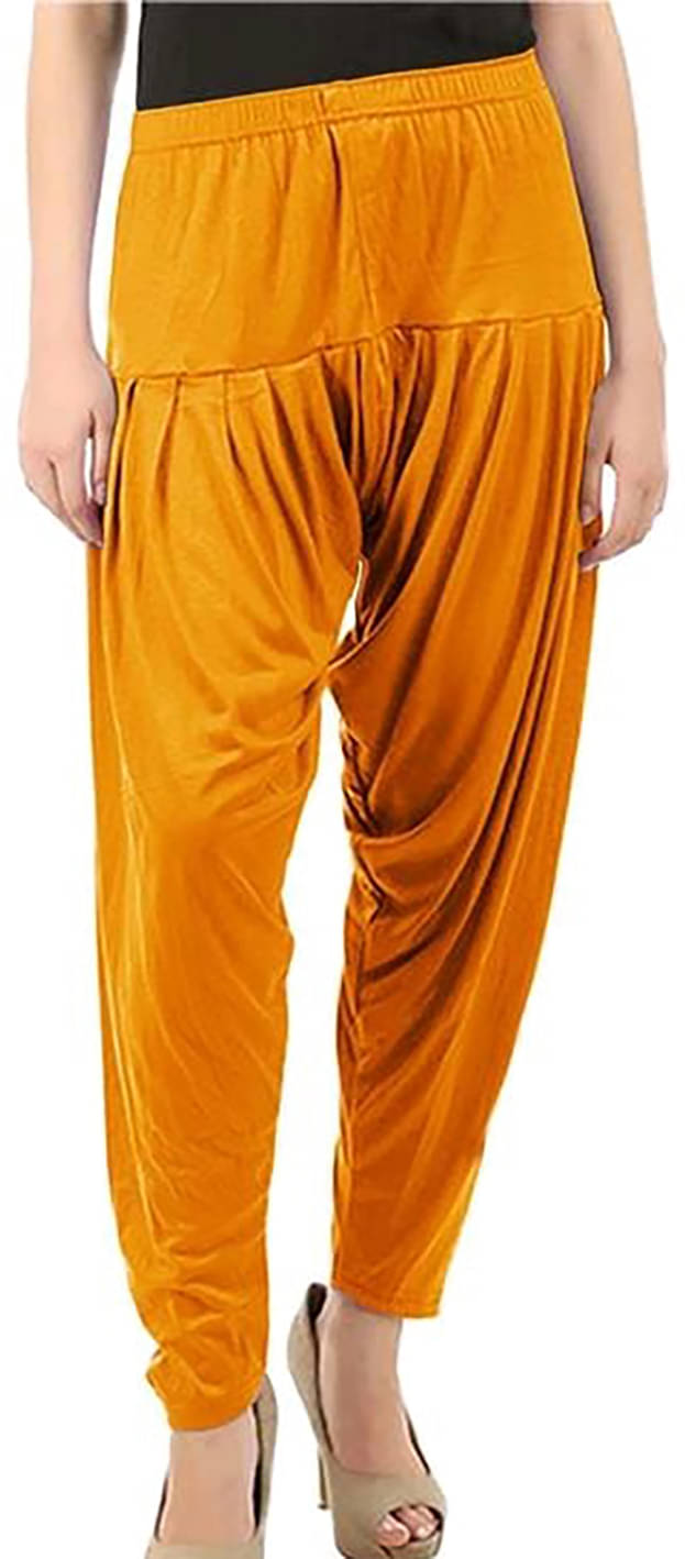     			OuterWear Pack of 1 Viscose Women's Patiala ( Yellow )