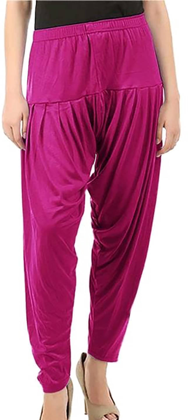     			OuterWear Pack of 1 Viscose Women's Patiala ( Purple )