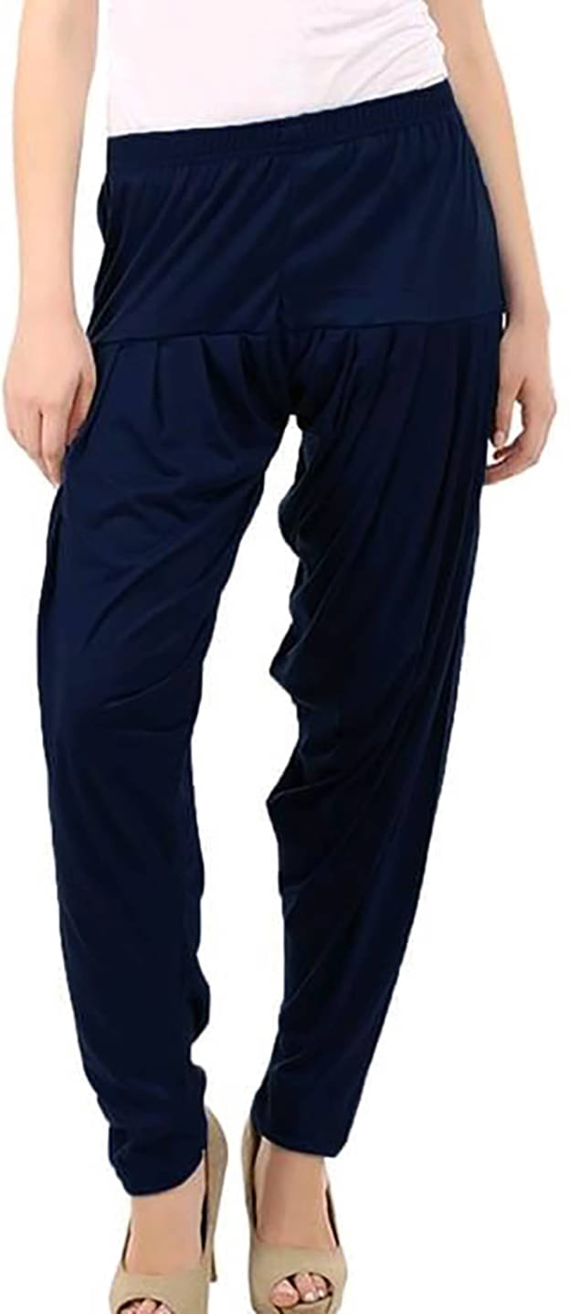     			OuterWear Pack of 1 Viscose Women's Patiala ( Blue )