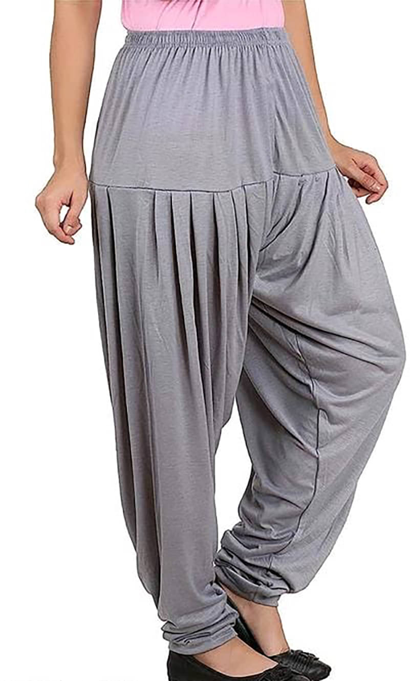     			OuterWear Pack of 1 Viscose Women's Patiala ( Grey )