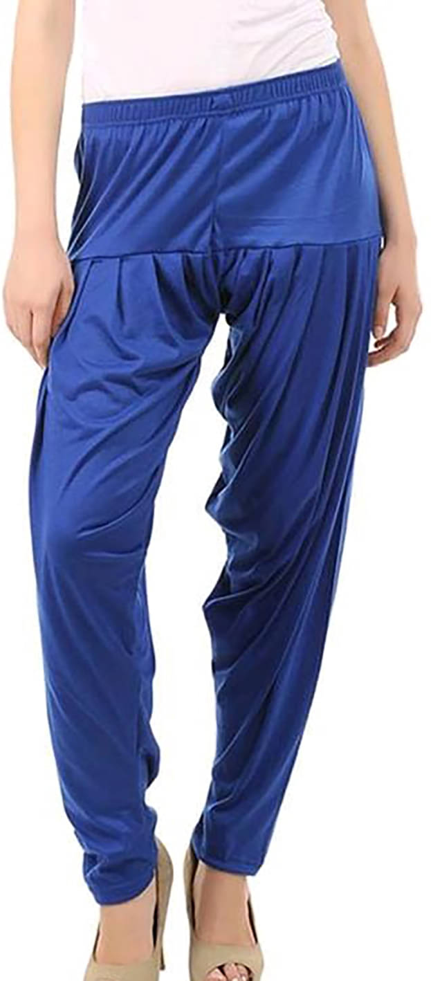     			OuterWear Pack of 1 Viscose Women's Patiala ( Blue )