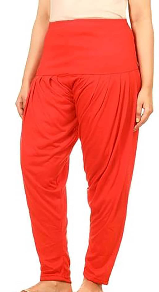     			OuterWear Pack of 1 Viscose Women's Patiala ( Orange )