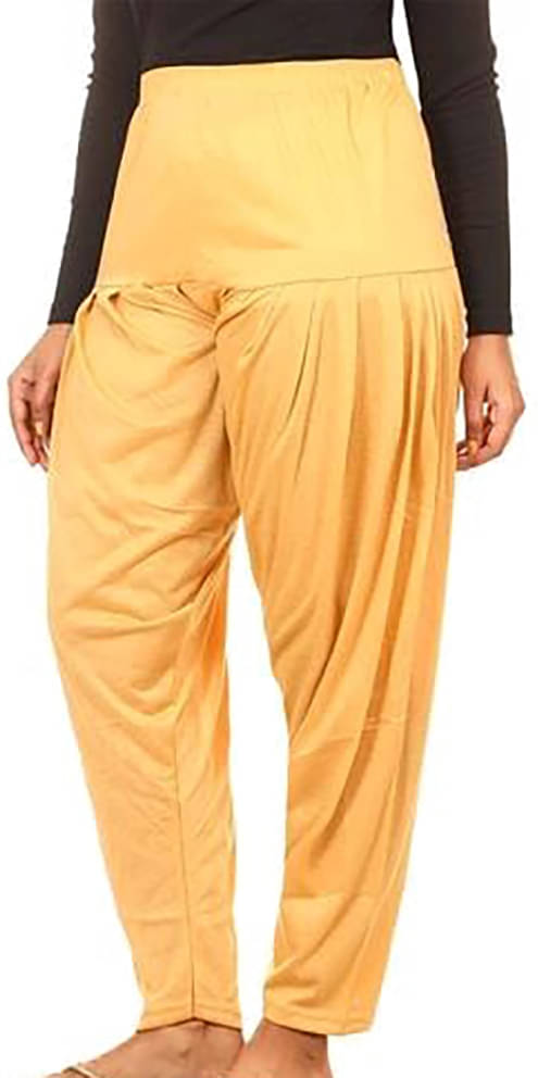     			OuterWear Pack of 1 Viscose Women's Patiala ( Yellow )