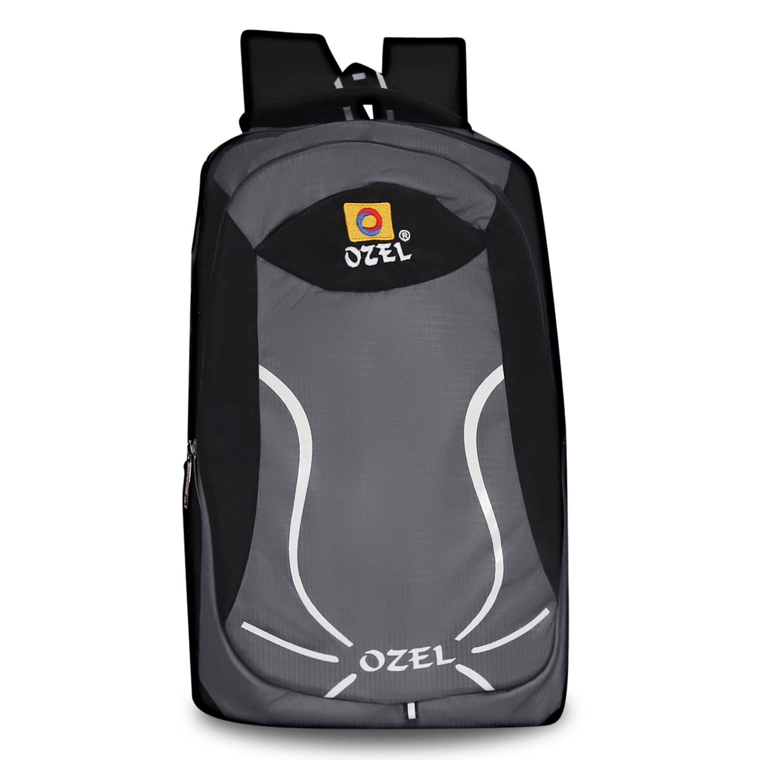    			Ozel Bag 25 Ltrs Canvas Backpack *For Boys & Girls ( Grey )