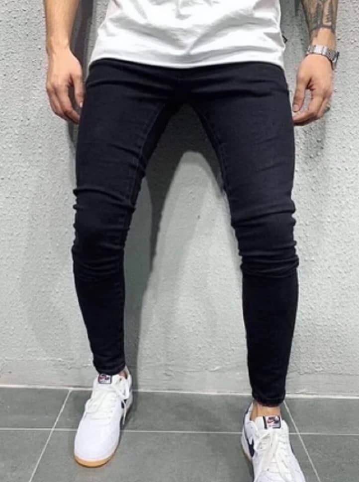 POKHINDA Skinny Fit Basic Men's Jeans - Black ( Pack of 1 ) - Jeans | Buy online on ZillyBuy