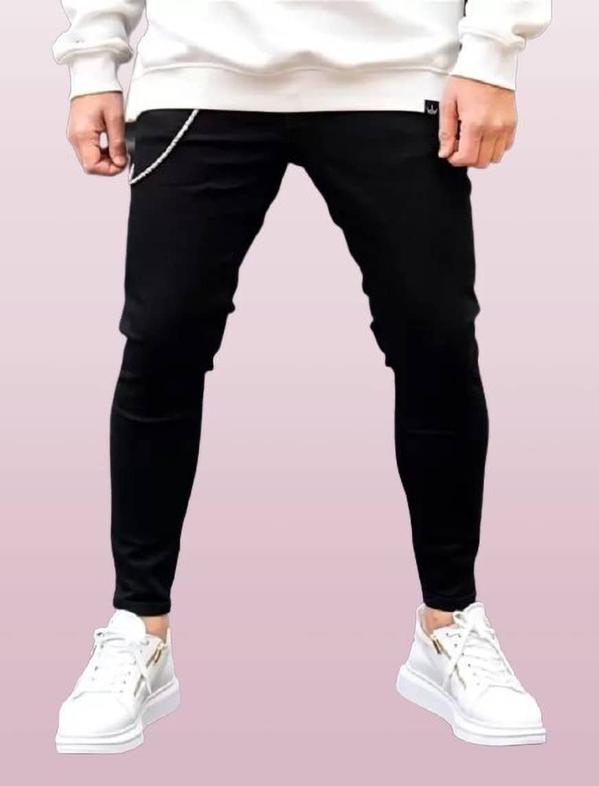 POKHINDA Skinny Fit Basic Men's Jeans - Black ( Pack of 1 ) - Jeans | Buy online on ZillyBuy