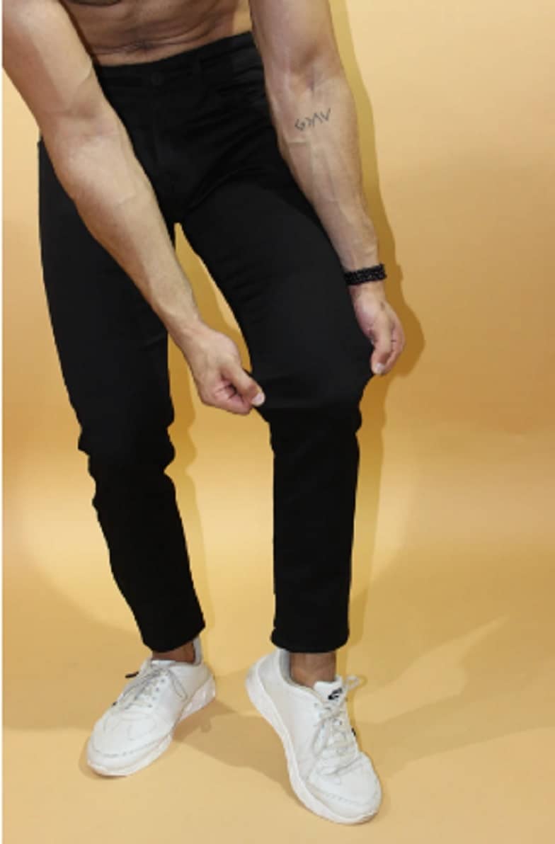 POKHINDA Skinny Fit Basic Men's Jeans - Black ( Pack of 1 ) - Jeans | Buy online on ZillyBuy