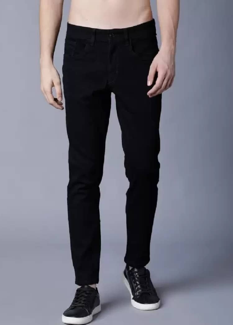 POKHINDA Skinny Fit Basic Men's Jeans - Black ( Pack of 1 ) - Jeans | Buy online on ZillyBuy