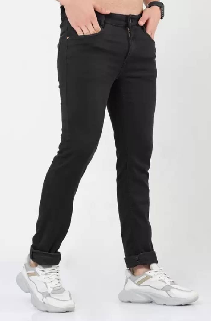 POKHINDA Skinny Fit Basic Men's Jeans - Black ( Pack of 1 ) - Jeans | Buy online on ZillyBuy