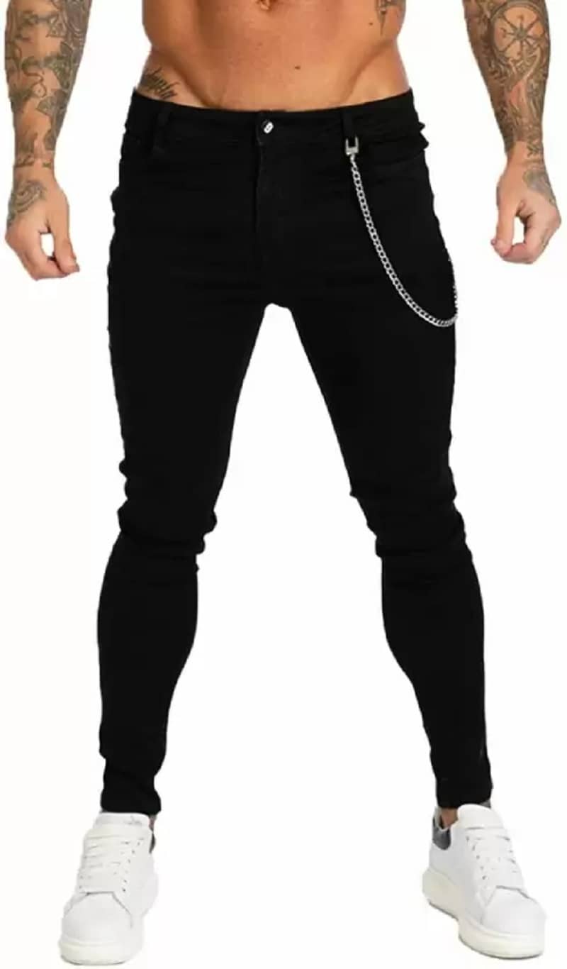 POKHINDA Skinny Fit Basic Men's Jeans - Black ( Pack of 1 ) - Jeans | Buy online on ZillyBuy