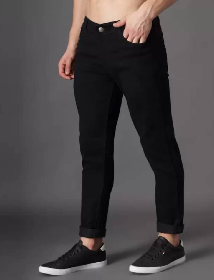 POKHINDA Skinny Fit Basic Men's Jeans - Black ( Pack of 1 ) - Jeans | Buy online on ZillyBuy