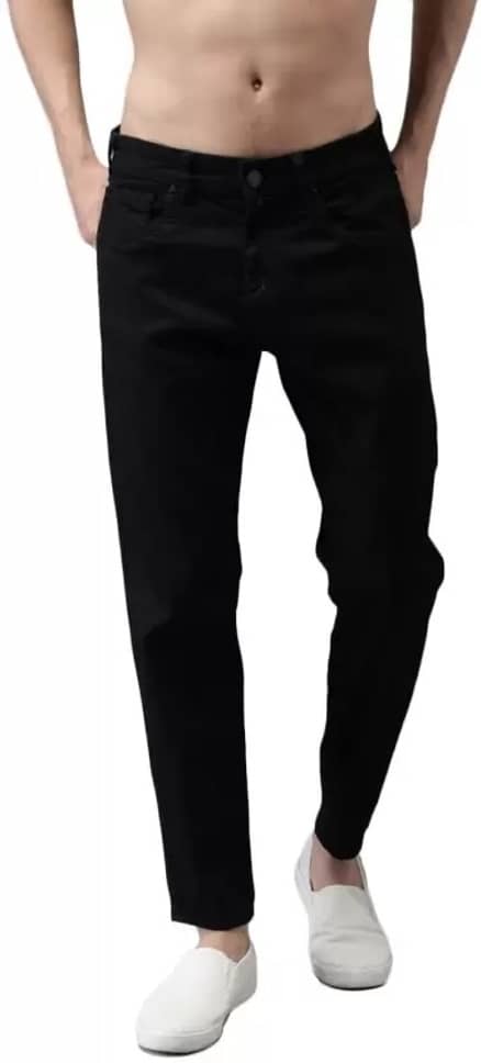 POKHINDA Slim Fit Basic Men's Jeans - Black ( Pack of 1 ) - Jeans | Buy online on ZillyBuy