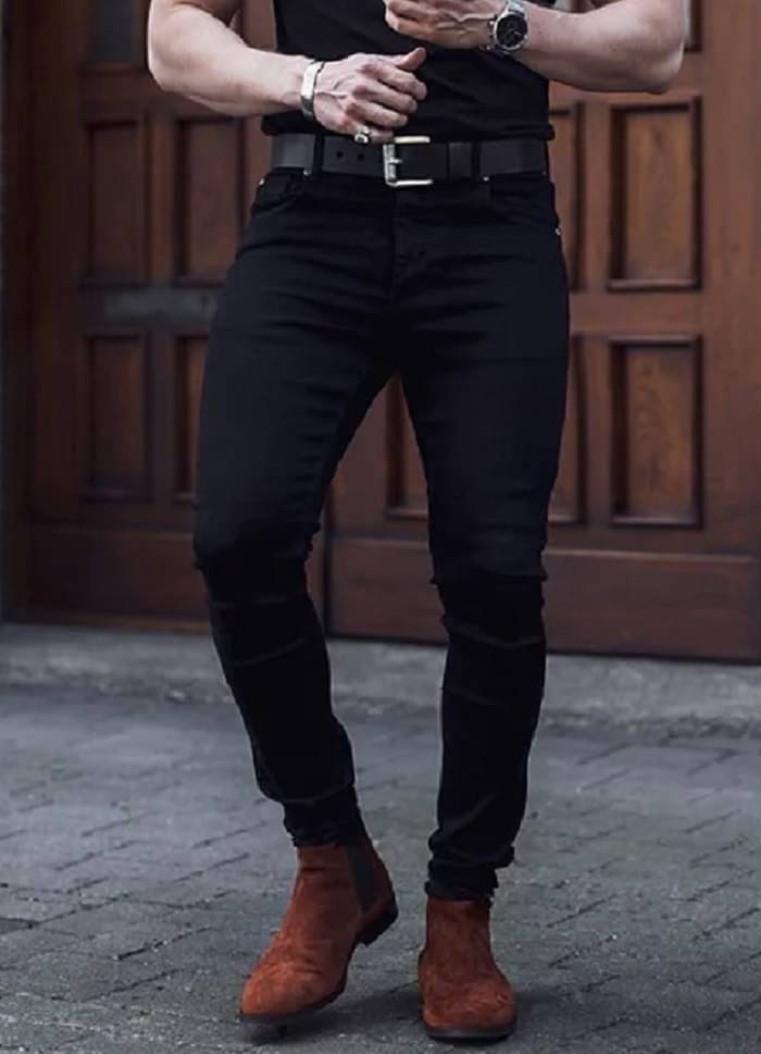 POKHINDA Slim Fit Basic Men's Jeans - Black ( Pack of 1 ) POKHINDA Slim Fit Basic Men's Jeans - Black ( Pack of 1 )