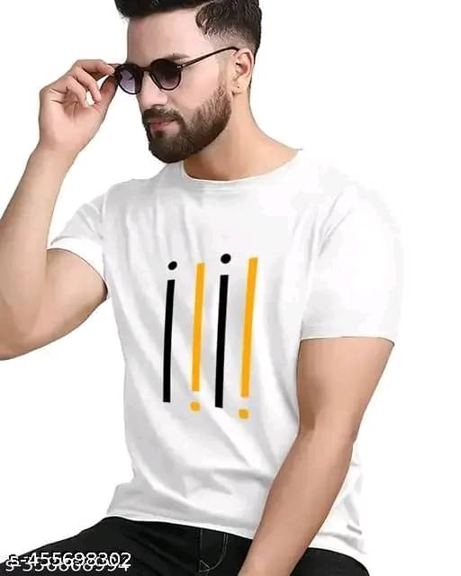     			REDESIGNWEBGO Polyester Regular Fit Printed Half Sleeves Men's Round T-Shirt - White ( Pack of 1 )