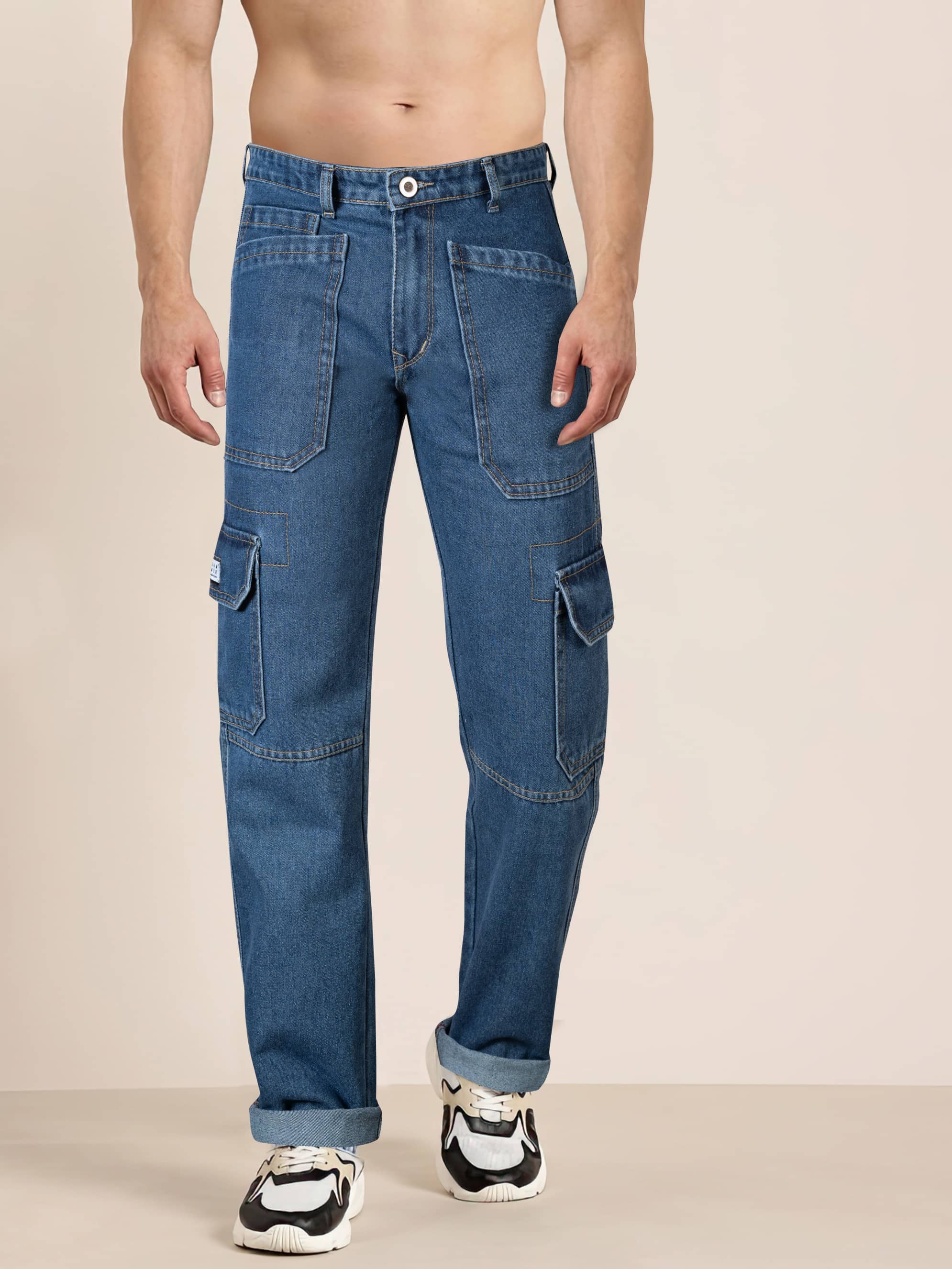 RIG BONE Faded Men's Jeans - Navy Blue ( Pack of 1 ) - Jeans | Buy online on ZillyBuy