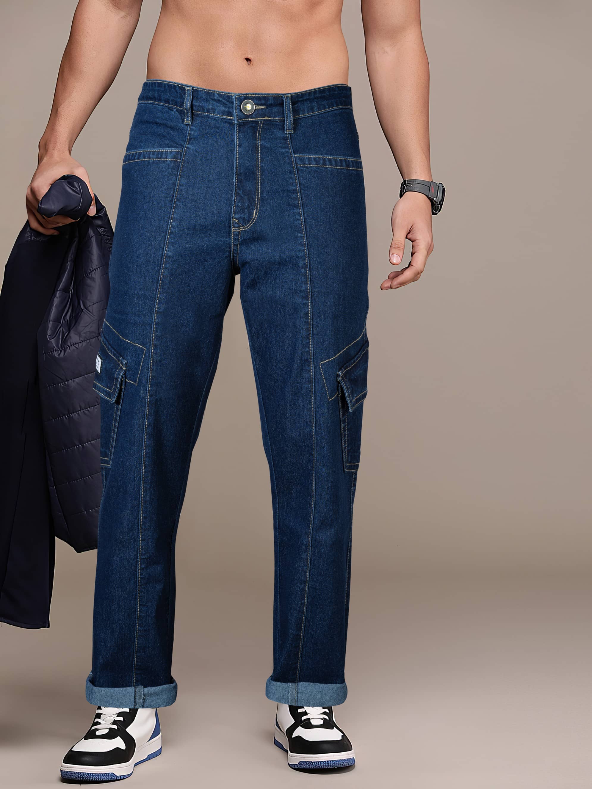 RIG BONE Basic Men's Jeans - Dark Blue ( Pack of 1 ) - Jeans | Buy online on ZillyBuy