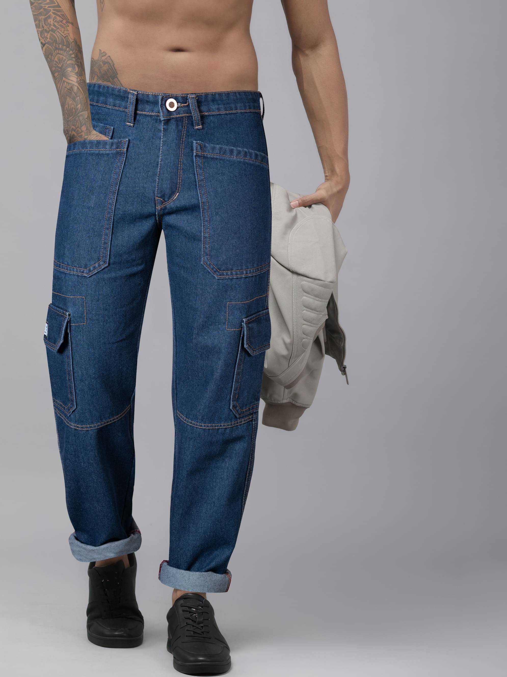     			RIG BONE Basic Men's Jeans - Dark Blue ( Pack of 1 )