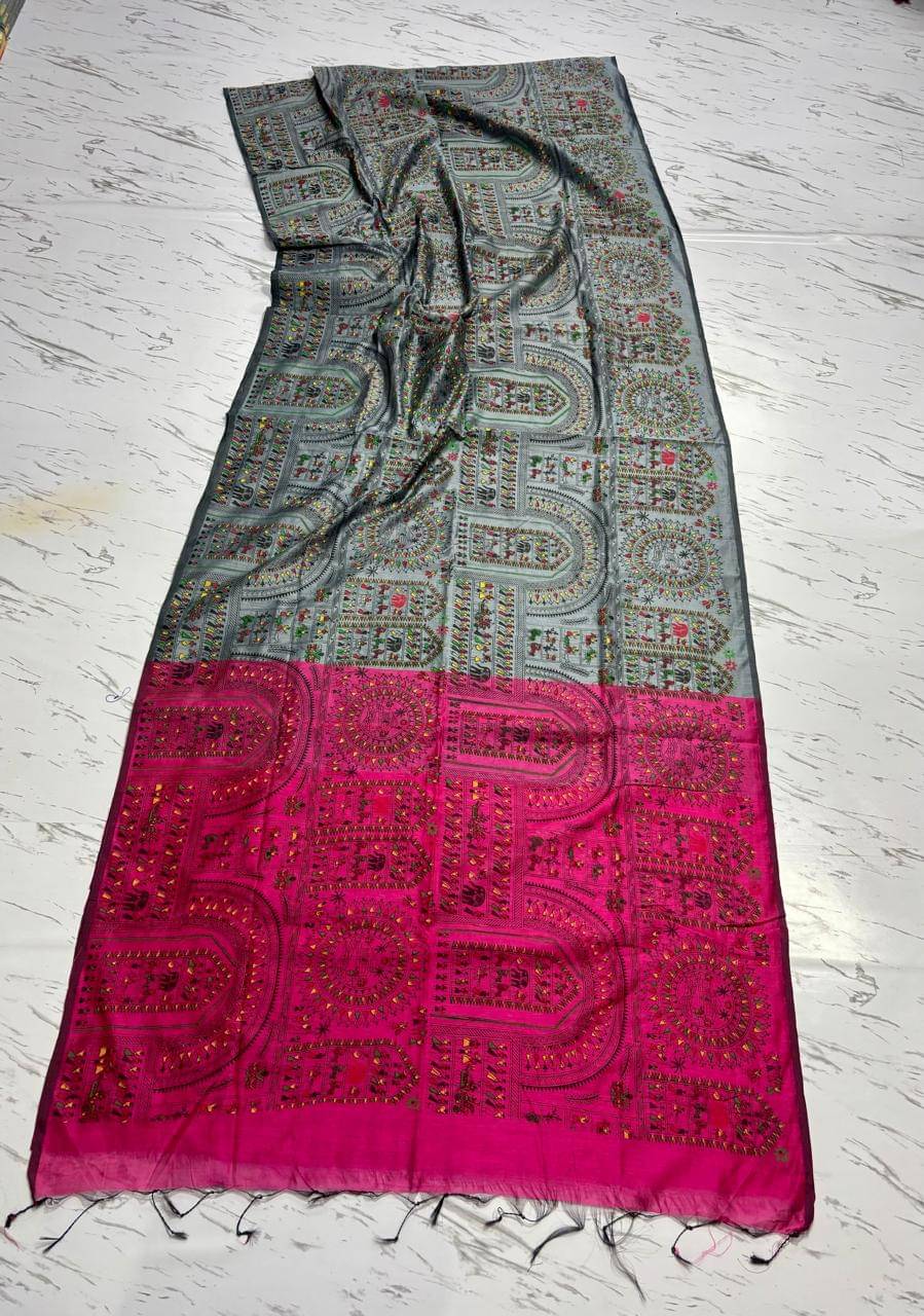 SARADA HANDLOOM Cotton Printed With Unstitched Blouse Piece ( Multicolor ) SARADA HANDLOOM Cotton Printed With Unstitched Blouse Piece ( Multicolor )