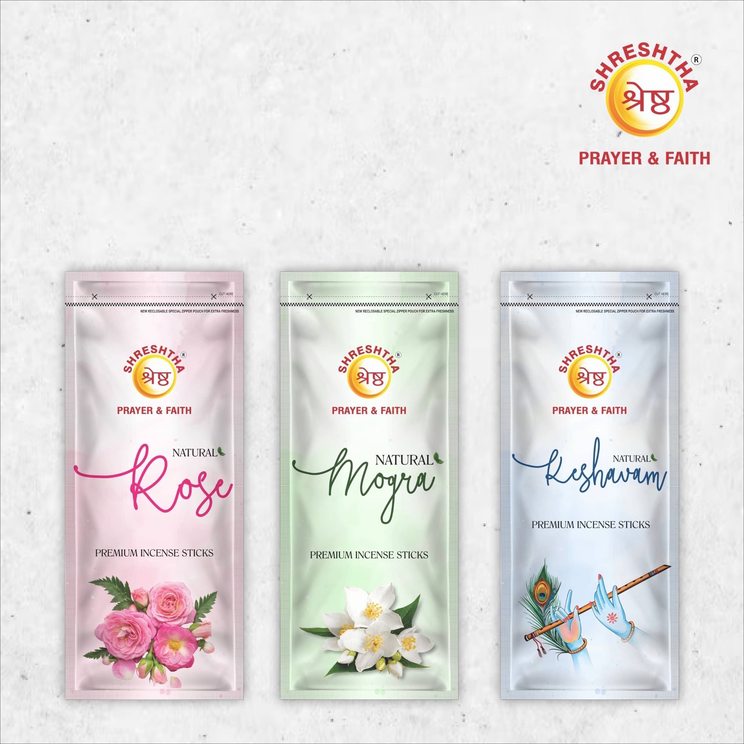 SHRESHTHA Incense Dhoop Sticks Rose,Mogra,Keshavam 330 gm ( Pack of 3 ) SHRESHTHA Incense Dhoop Sticks Rose,Mogra,Keshavam 330 gm ( Pack of 3 )
