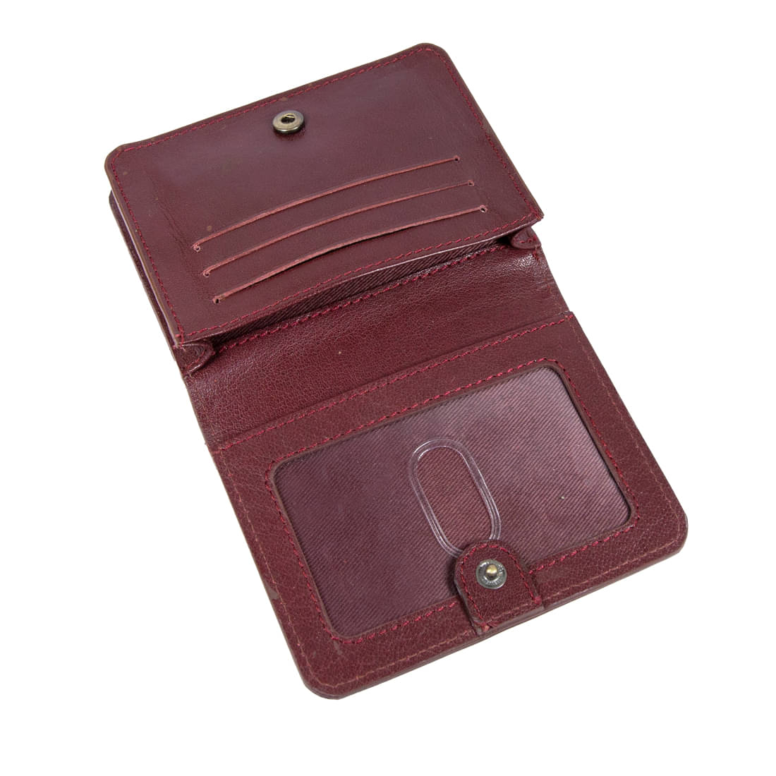     			STYLE SHOES Leather Burgundy Women's Bi Fold Wallet ( Pack of 1 )
