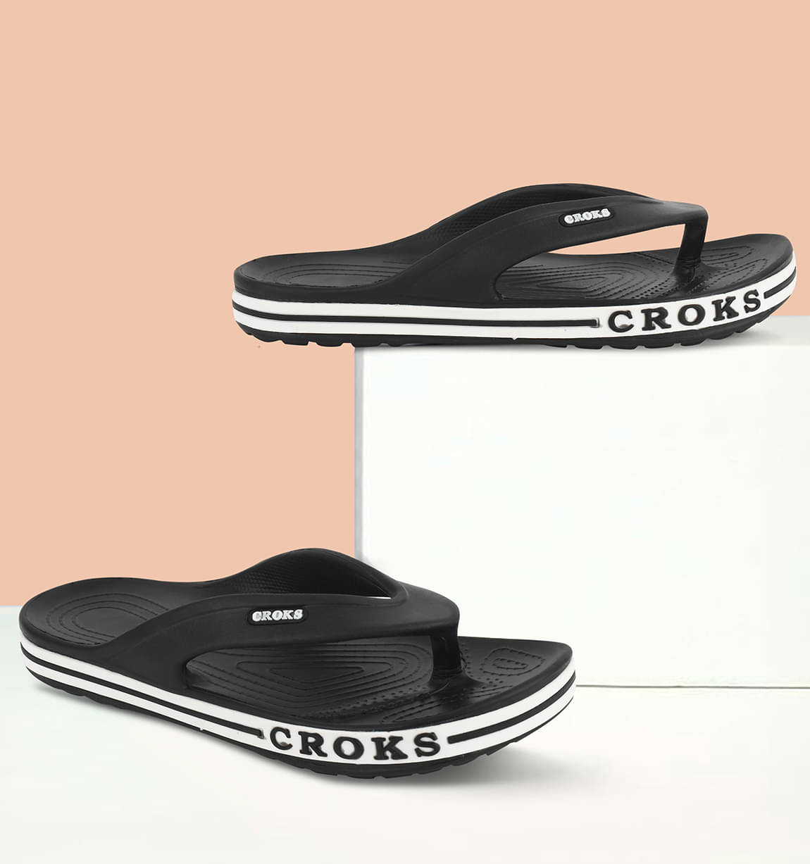     			Secritas Black Men's Daily Slipper