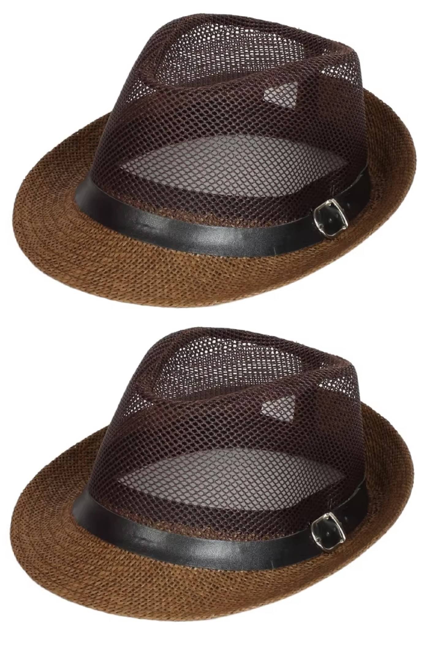     			Zacharias Pack of 2 Polyester Blend Men's Hat ( Brown )
