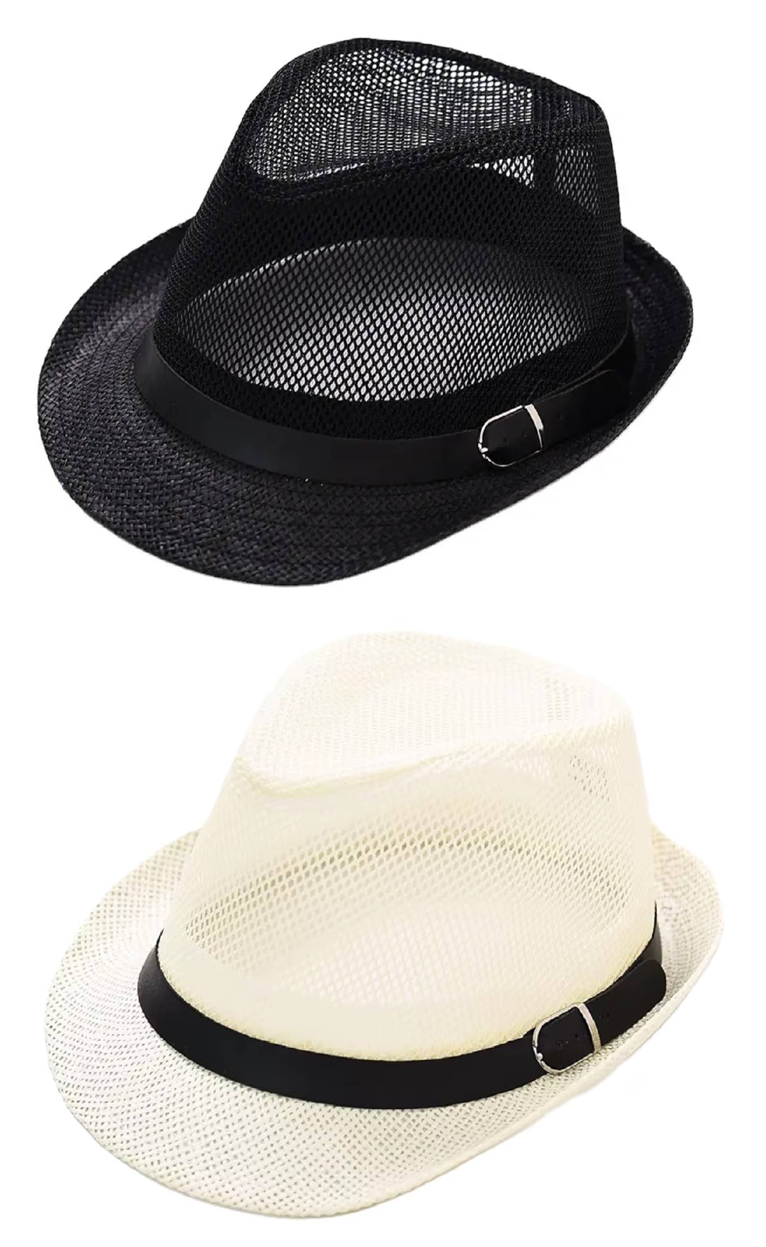 Zacharias Pack of 2 Polyester Men's Hat ( Multicolor ) Zacharias Pack of 2 Polyester Men's Hat ( Multicolor )