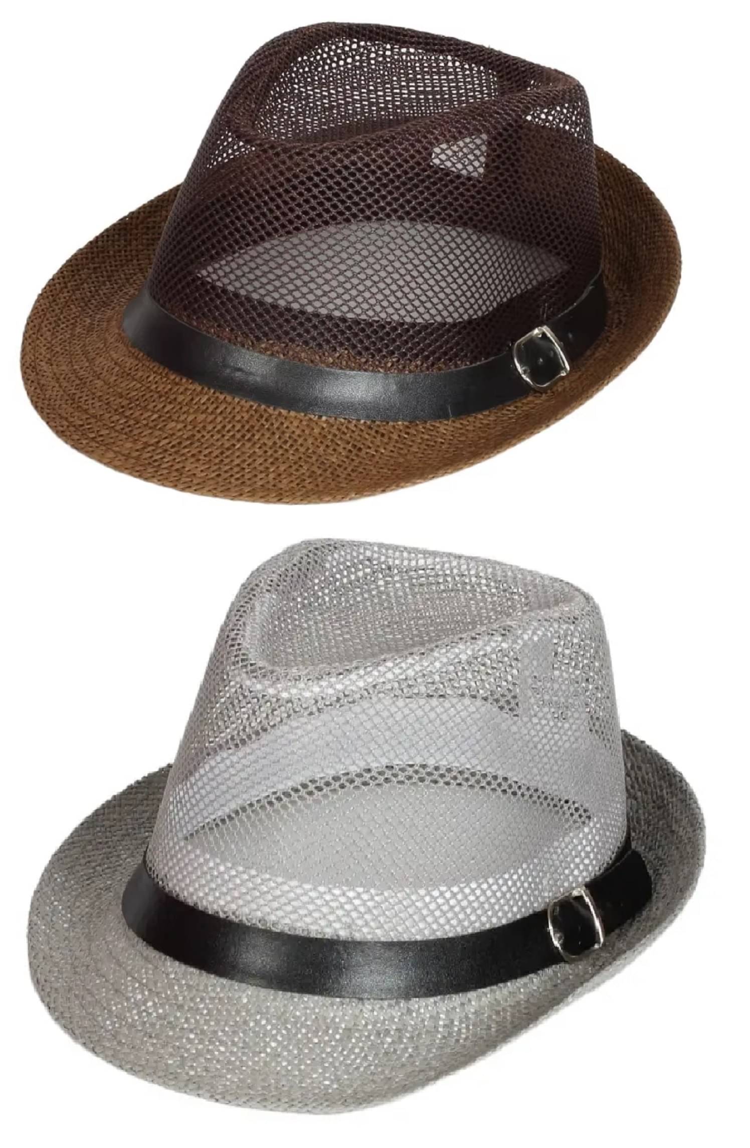 Zacharias Pack of 2 Polyester Men's Hat ( Multicolor ) Zacharias Pack of 2 Polyester Men's Hat ( Multicolor )
